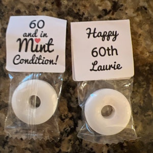 60th Birthday Party Favors Personalized Birthday Favors Custom Birthday ...