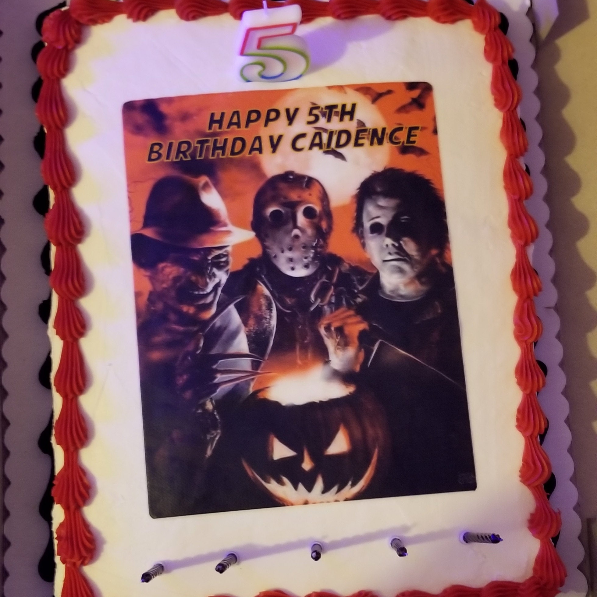 Halloween Movie Michael Myers Freddy Jason Edible Image Birthday