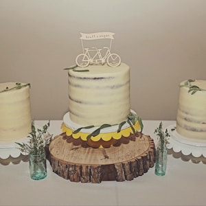 Tandem Bike Wedding Cake Topper