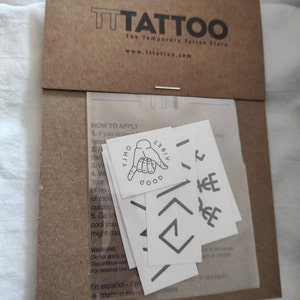 Little Zodiac Sign Set Temporary Tattoo set of 12 - Etsy