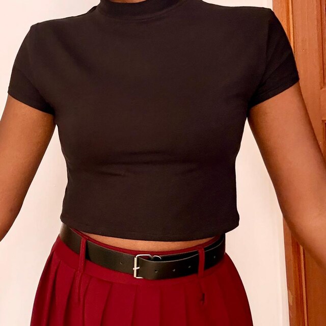 Cap Sleeve Mock Neck Top Digital PDF Sewing Pattern // US Size XS