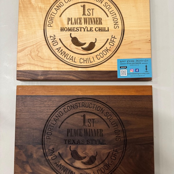 Chili Cookoff Award, Food Competition Prize, Personalized Winners ...