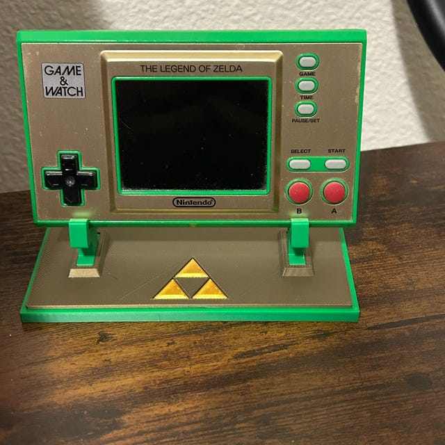 Nintendo Game & Watch Display Stand - Mario and Zelda - 3D Printed