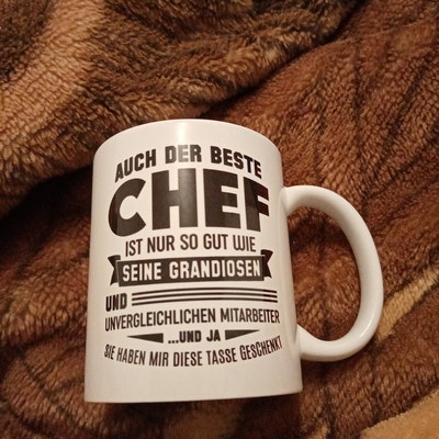 Pagma Druck Tasse 'Chef' – Geschenk Für Chefs & Vorgesetzte, 330 Ml, Spülmaschinenfest, Beidseitig Bedruckt, In Deutschland Gefertigt