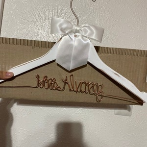 Wedding Hanger, Bridal Hanger, Bridesmaid Gift, Bridesmaid, Custom Engagement, Mother of the Bride Gift, Mother of the Groom Gift, MOH Gift photo
