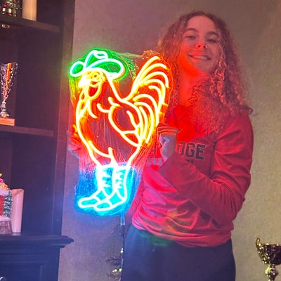 Cowgirl Neon Sign, Western Girl Neon Sign, Wall Decor, Bar Neon Sign