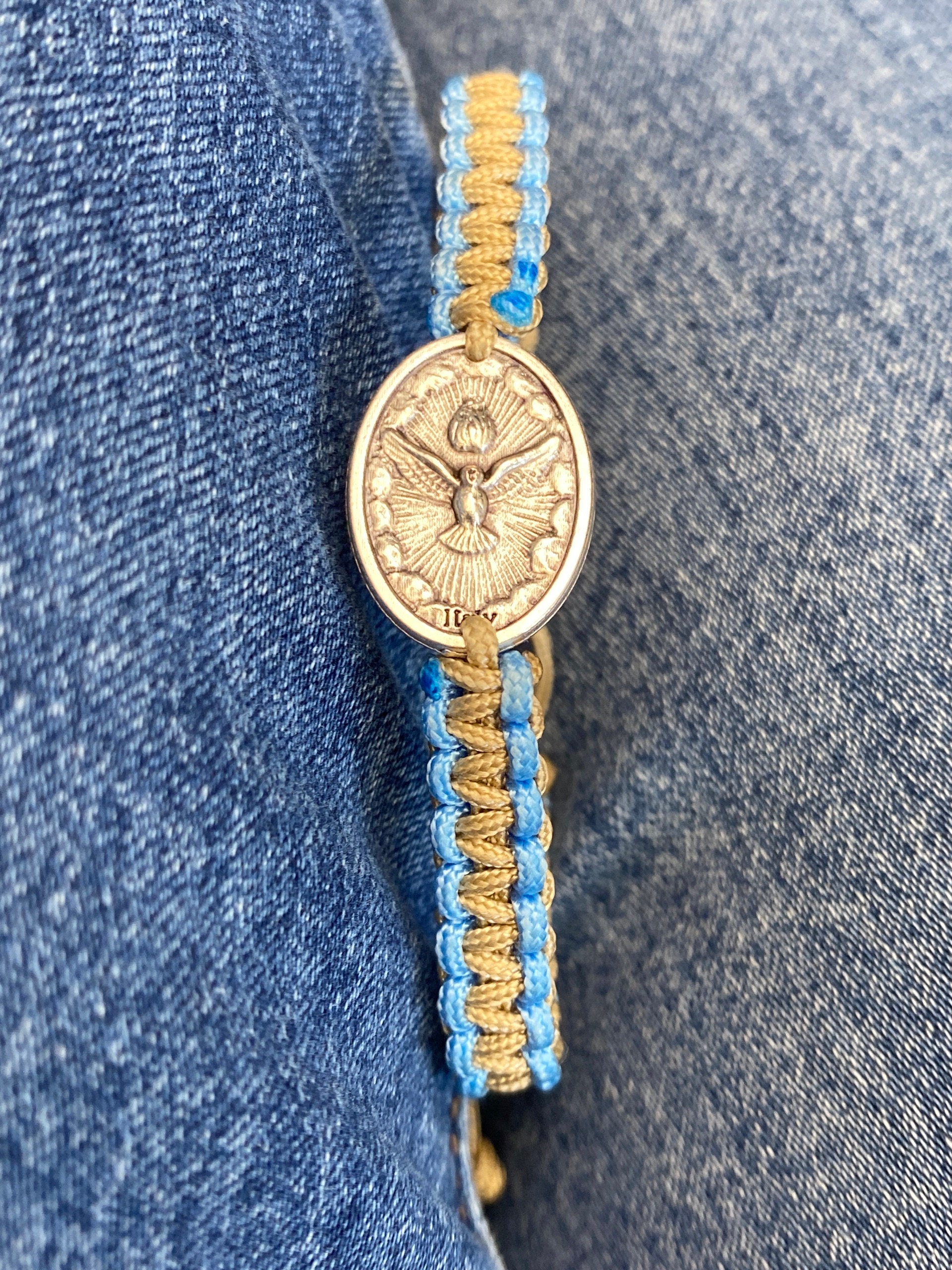 Religiöses Kordelarmband, katholische Heilige Medaille, Männer und Frauen, christlicher Schmuck, Geschenk für St. Michael, Sebastian, Anne, Benedikt, Peregrine, Christopher