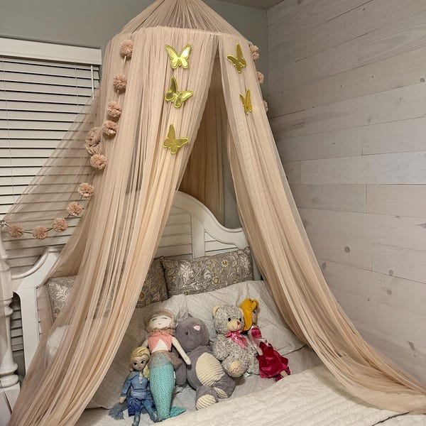 Kids Bed Canopy, Kids Canopy, Crib Netting, Reading Nook, Kids Room — free download