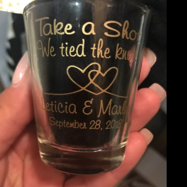 200 Wedding Favors Personalized Plastic Shot Glasses New Etsy