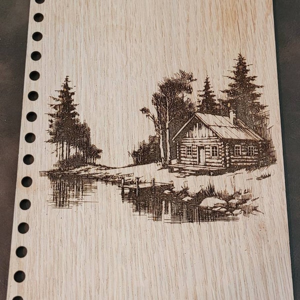 Old Lake Cabin Laser Engrave File Svg Png Dxf Eps Pdf | Vector Graphic ...