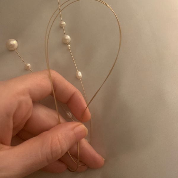 Freshwater Pearls on French Wire Hook - Mac and Me Wrapped Wired