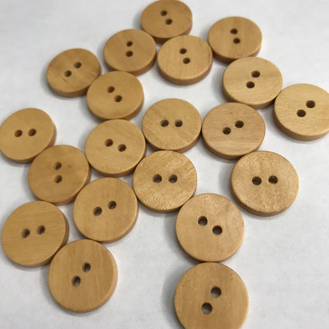 Olive Wood Buttons - Set of 10 - Divini Couture