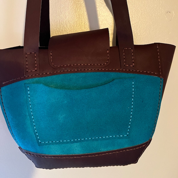 Tote Bag in Two Sizes Leather Pattern PDF - Shoulder Bag Digital ...