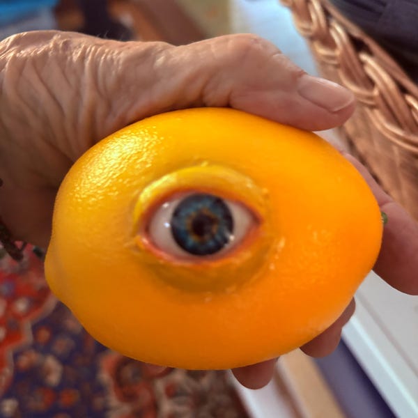 Realistic Life Sized Freaky Fruit All Seeing Lemon by Dead Head Props ...
