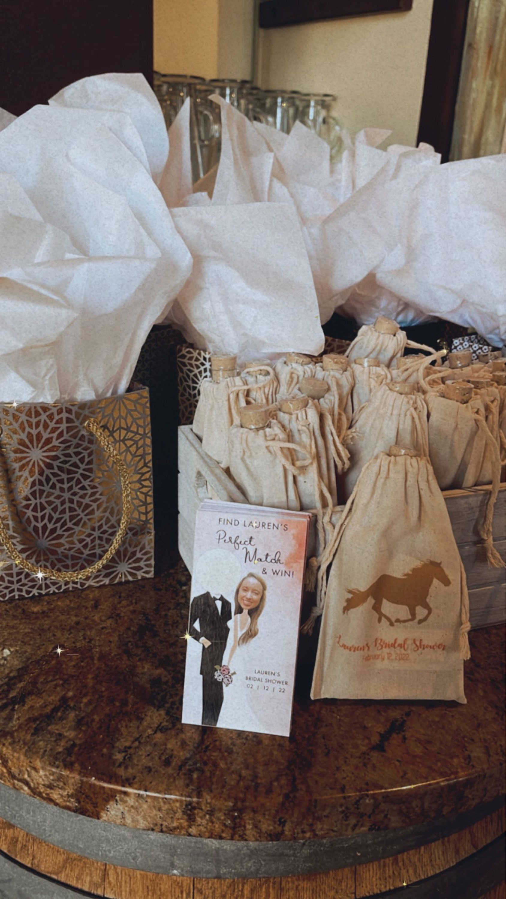 Set of 10 Personalized Horse Favor Bags Personalized Party Favor Bags Horse Party Theme Bags Horse Party Bags Birthday Theme Bags