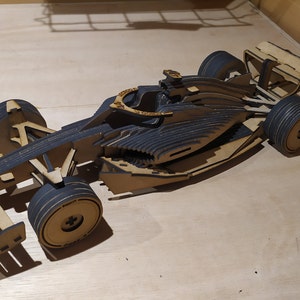 F1 Car, Sport 1 Car, 3D Car, 3D Puzzle - Laser Cut File