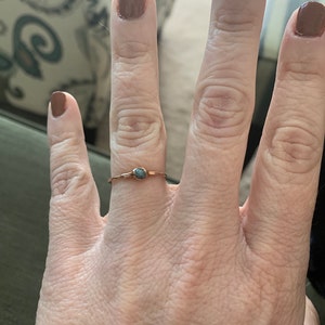 Customer photo from Katie, Raw Blue Diamond Ring