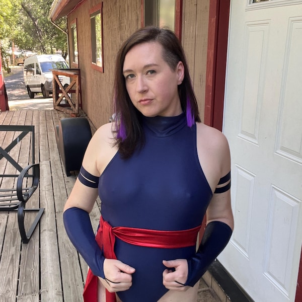Star Superheroine Highcut Onepiece Costume with Thongback