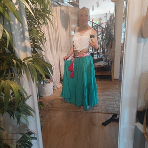 Jupe Longueur Genou Evans Pour Femme - Taille 18, Grise, Style Paysanne à Volants - Occasion