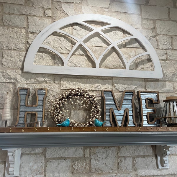 Arched Window Frame Heirloom, Faux Window, Arched, Stained, Custom Arch ...