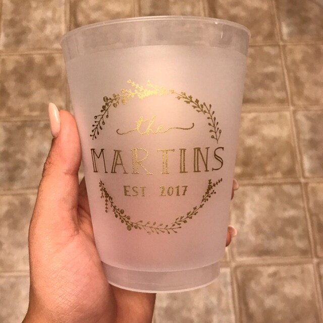 Wedding Cups Best Day Ever Anniversary Gifts Wedding Etsy