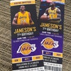 Los Angeles Lakers Themed Ticket Invitation Lakers Ticket - Etsy