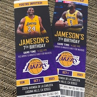 Boston Celtics Themed Ticket Invitation, Boston Celtics Invite, Celtics ...