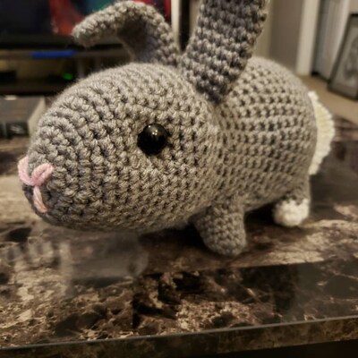 Crochet Bunny Pattern Crochet Rabbit Pattern Realistic Crochet Rabbit ...