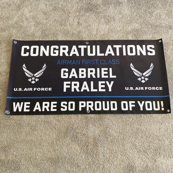Air Force Banner | Air Force Congratulations Banner | BMT Graduation ...