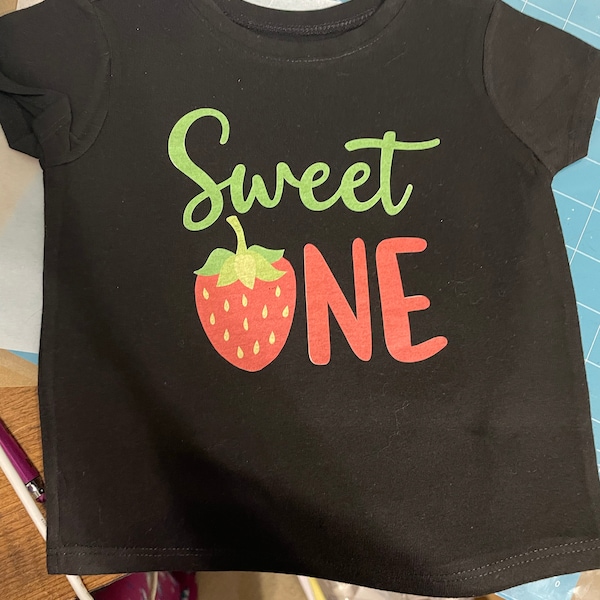 Sweet ONE Strawberry SVG, Png, Jpg and Dxf, 1st Birthday, Cutting File ...