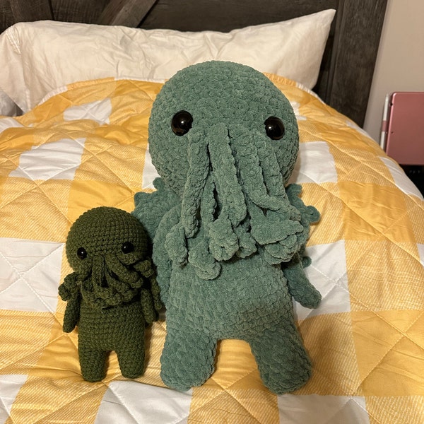 Cthulhu Crochet Pattern - Mini Cthulhu Eldritch God - Etsy