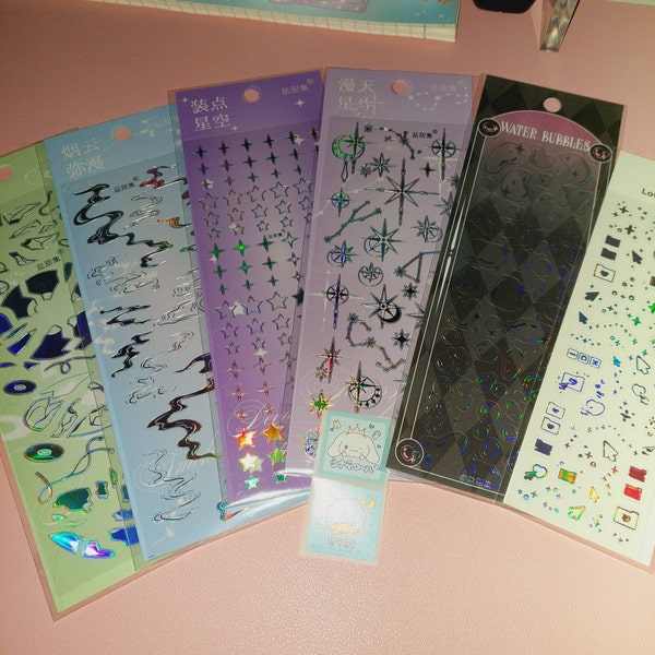 Kpop Polco Deco Stickers "silver Clear" Sticker - 1 PC | Kawaii Cute ...