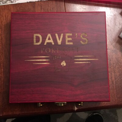 Personalized Poker Set, Poker Gifts, Poker Chip Display, Poker Player ...