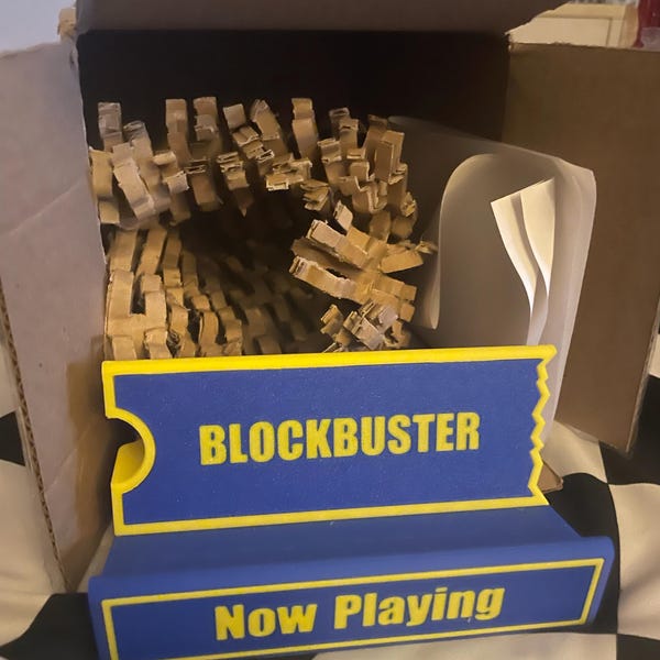 Blockbuster Media Display Stand | VHS Tape Holder | 90s Nostalgia Gift ...