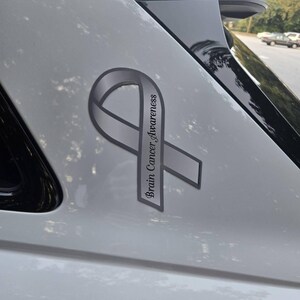 Ribbon Magnet - Brain Cancer - Support, Awareness - Cars, Trucks