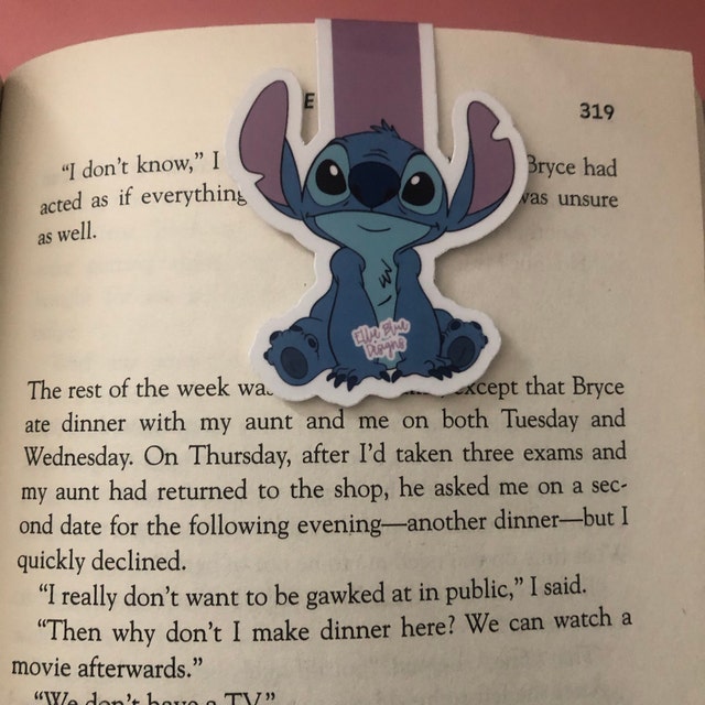 Disney Stitch Bookmarks for Women and Teens Metal Bookmark with Charm - School University Reading Stitch Gifts for Her