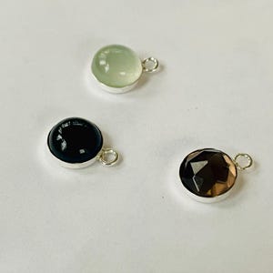 天然スモーキークォーツ宝石：AAA+ローズカットラウンドカボション