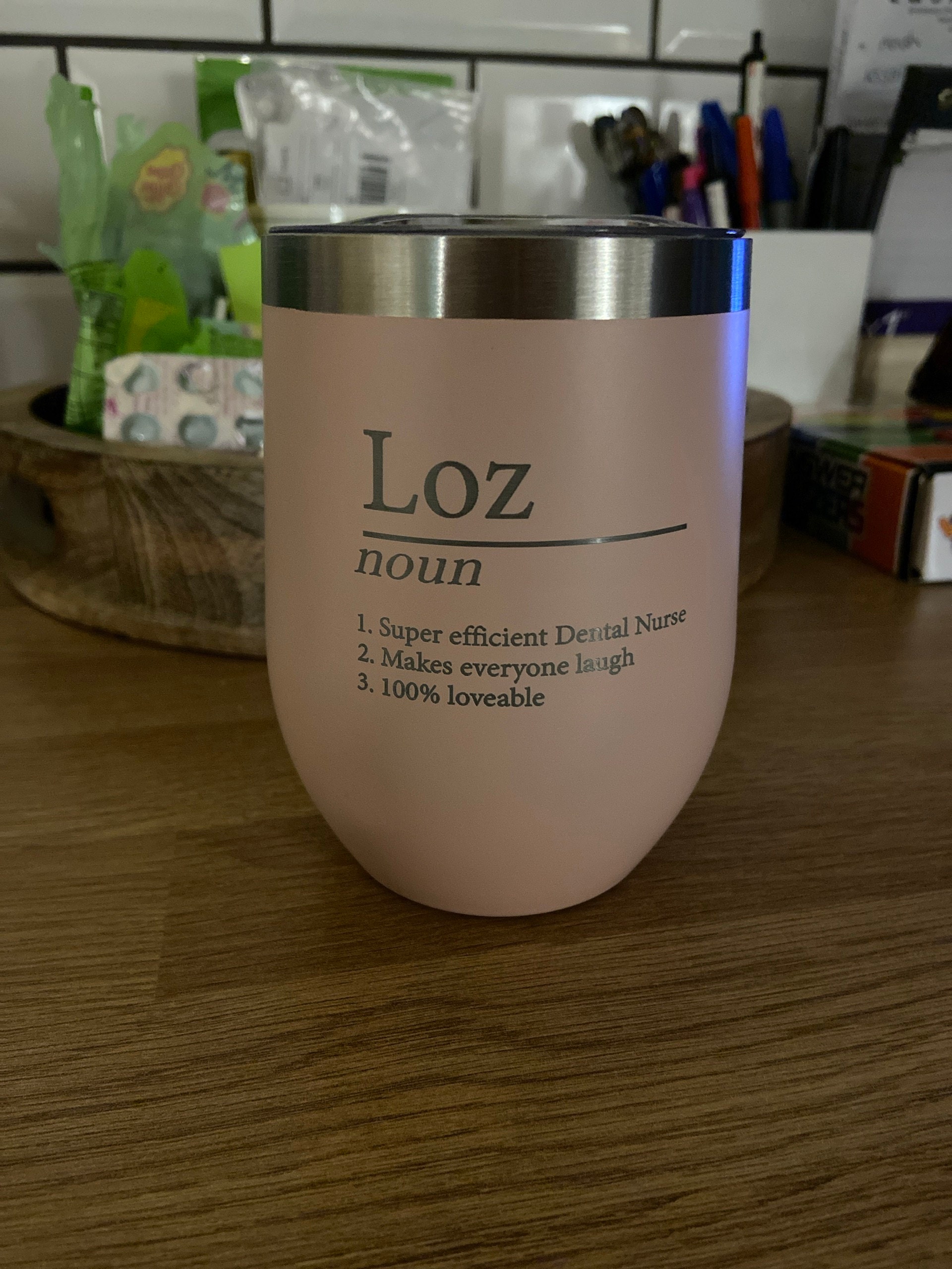 Personalised Name Definition Thermos Travel Cup Laser Engraved Gifts Ideas Presents For Mum Dad Birthday Christmas Mothers Fathers Day