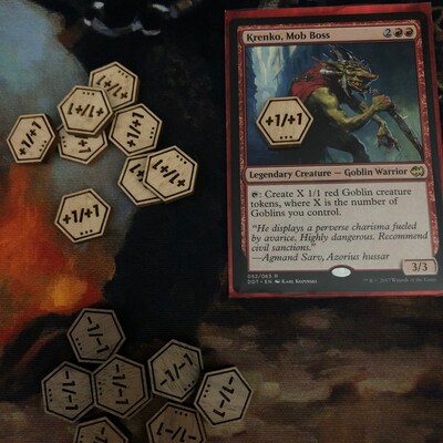 Wooden 1/1 or 1/1 Counters for Magic: the Gathering - Etsy UK
