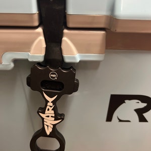 Rip N' Sip USA Bottle Opener for YETI, RTIC, Igloo, Orca, and Nice Coolers  
