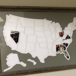 50 States Photo Map USA | Etsy