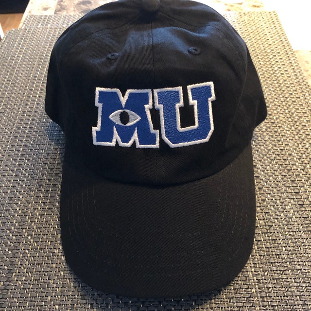 Monsters University MU Hat Mike Wazowski Baseball Cap Monsters University MU Hat Mike Wazowski Baseball Cap
