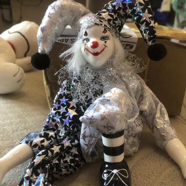 Cute Desktop Doll Decorations,beautiful Porcelain Clown Toys Birthday ...