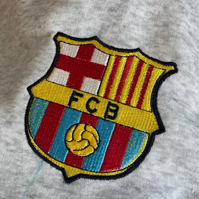 FCバルセロナの刺繍デザイン、サッカークレスト（5サイズ） - Etsy 日本