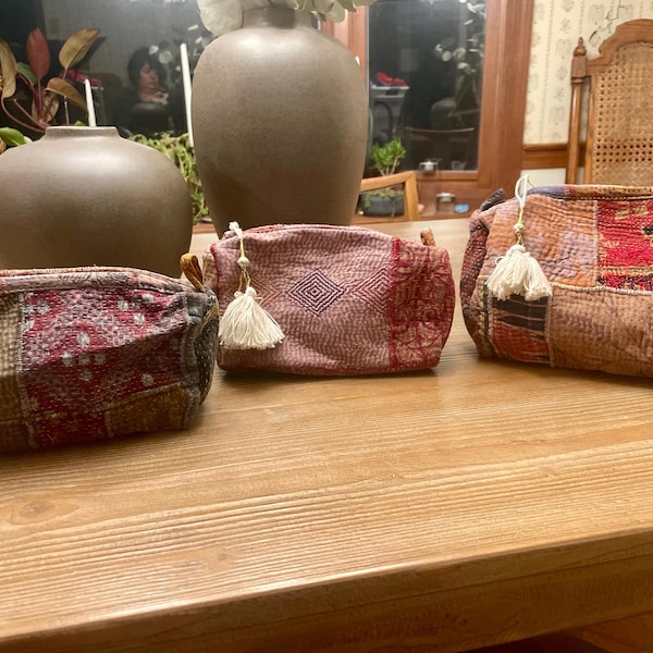 Wholesale Kantha Toiletry Pouch