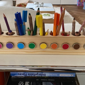 VIONNPPT Stifte-Rolle Aus Leinwand – Organizer Für Buntstifte, 72 Fächer, Mit Extra Taschen, Pflaumenblüten-Design