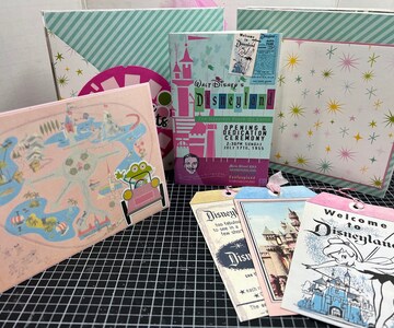 Vintage DISNEYLAND Kit 3 Digital Junk Journal, Printable DISNEYLAND Collage Sheets, Vintage SNOW White and Peter Pan 5 pages