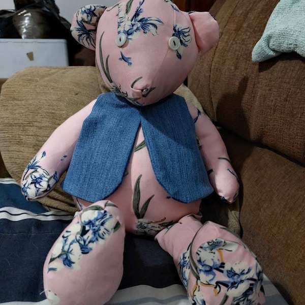 Memory Bear Sewing Pattern With Video Tutorial (PDF Pattern) - Etsy