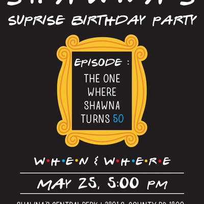Friends Theme Party Sign, BUNDLE, Birthday Bridal Shower Baby Shower ...