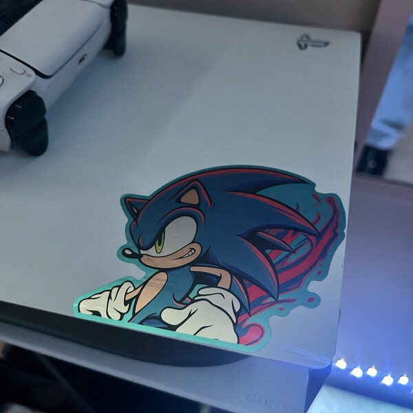 Sonic Metallic Sticker Vinyl Decal Shadow Knuckles Tails Amy Super ...